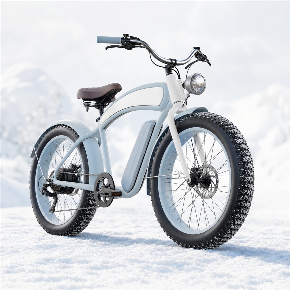 Click Life Frost Cruiser 24x4.5 ヴィンテージスノーEバイク 商品画像