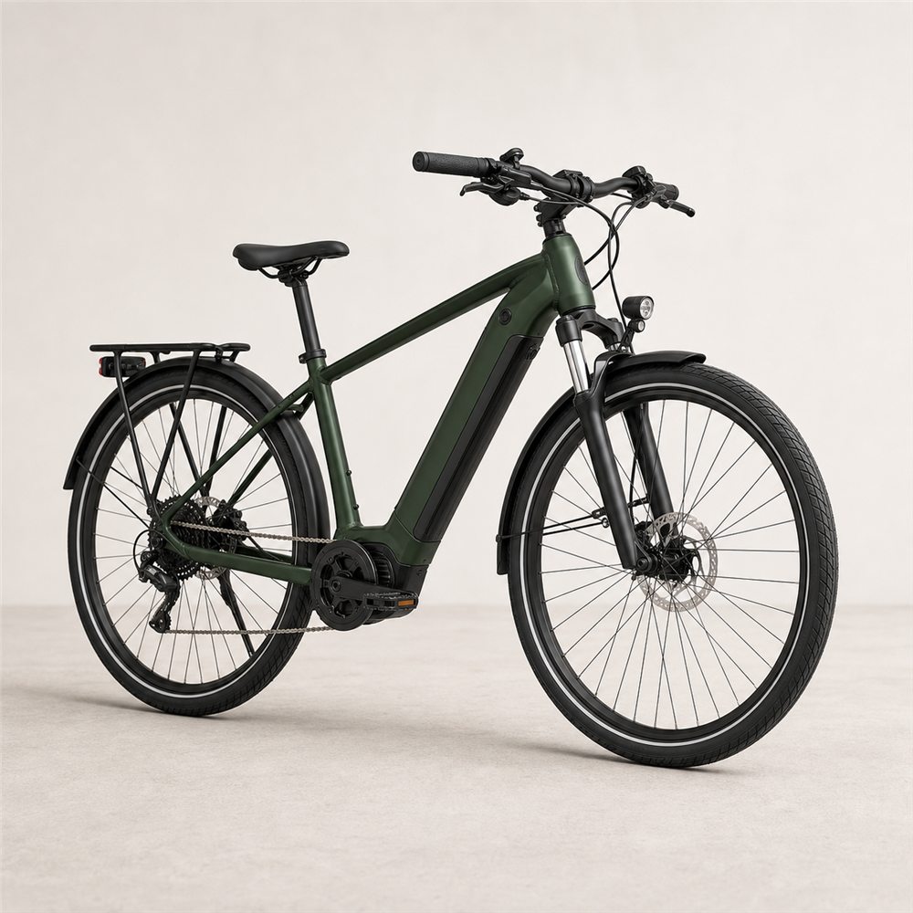 Click Life ミッドドライブ電動自転車 ダークグリーン 商品画像